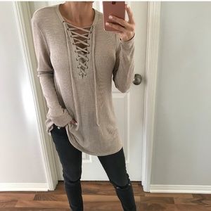 Lace Up Top